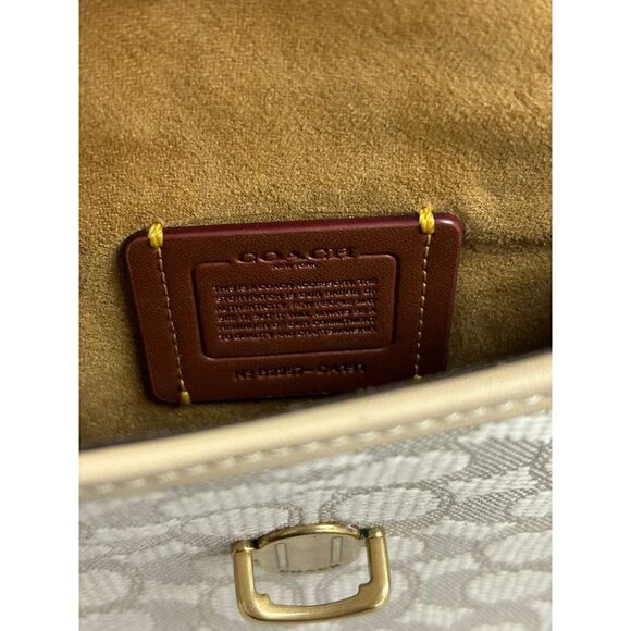 Coach Signature Women's Style B2257 Bag Beige Crossbody - Picture 12 of 16